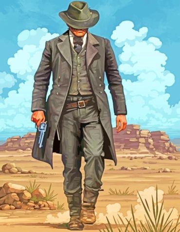 Red Dead Redemption Cowboy Paint By Numbers