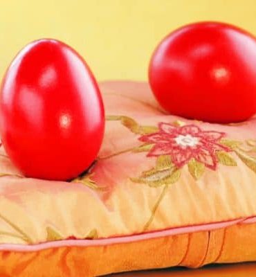 Red Easter Egg Animals Paint By Numbers