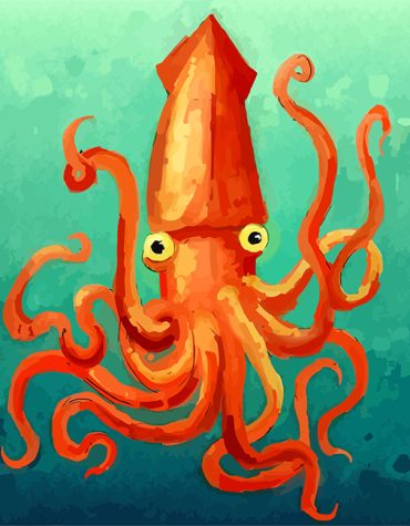 Majestic Giant Squid Paint By Numbers