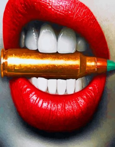 Red Lips Woman Paint By Numbers