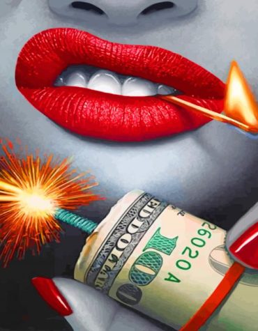 Red Lips Paint By Numbers for Women