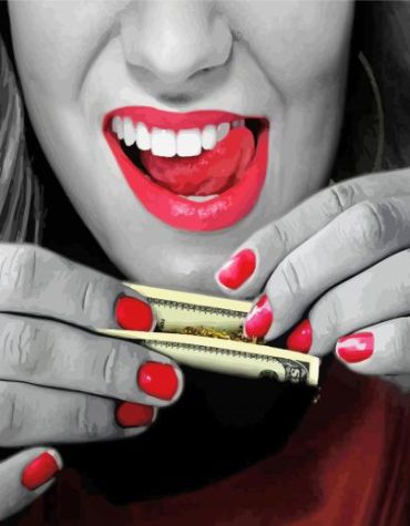 Red Lips Artistry Paint By Numbers