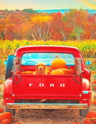 Red Truck Adventure Paint By Numbers