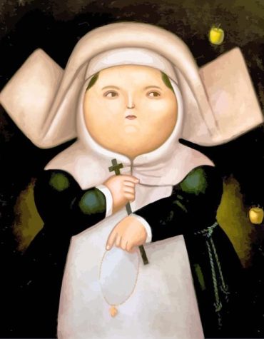 Vintage Fat Woman Paint By Numbers