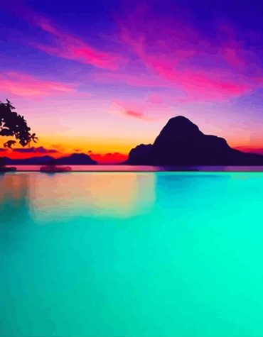 Philippines Blue Sea Resort Paint By Numbers