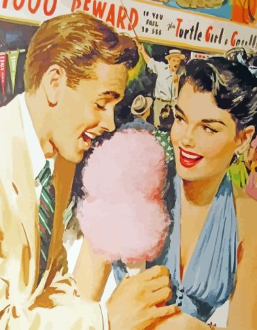 Vintage Romance Couples Paint By Numbers