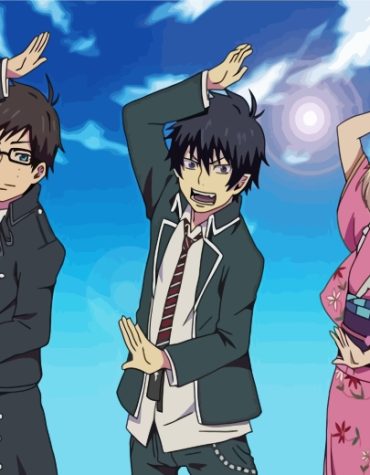 Blue Exorcist Rin and Shiemi Paint By Numbers