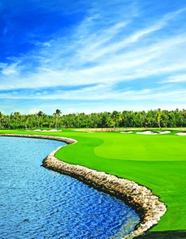 Golf Adventure in Grand Cayman Paint By Numbers