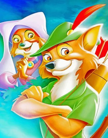 Robin Hood and Lady Marian Disney Paint By Numbers