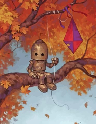 Lonely Robot and Crows Paint By Numbers