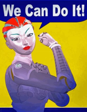 Empowered Robot Lady Paint By Numbers