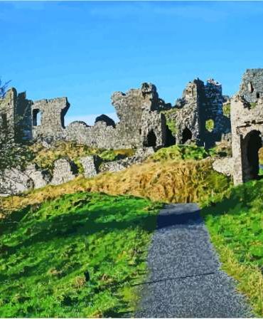 Rock of Dunamase Landscape Paint By Numbers