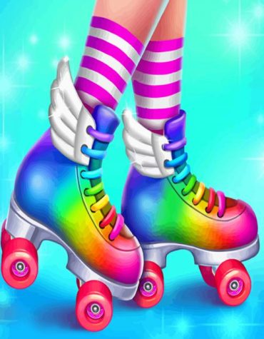 Colorful Roller Skating Paint By Numbers
