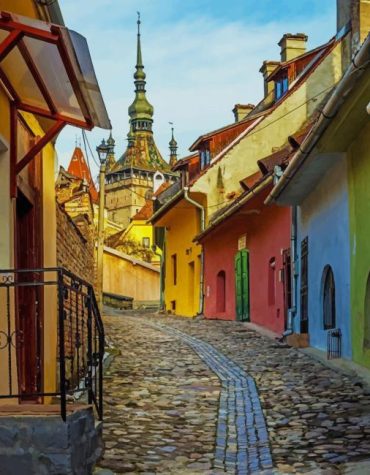 Romania Cityscape Paint By Numbers