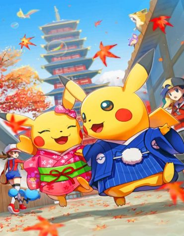 Romantic Pokemon Couple Paint By Numbers