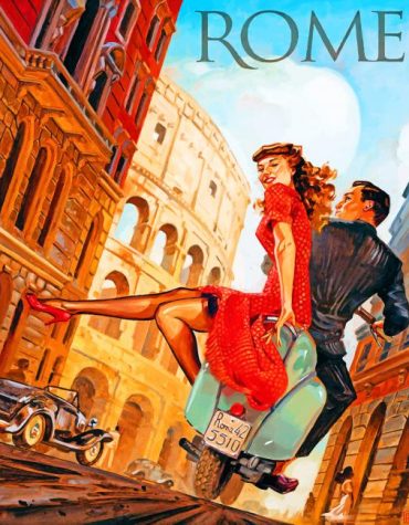 Romantic Rome Italy Paint By Numbers