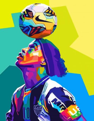 Colorful Ronaldinho Footballers Paint By Numbers