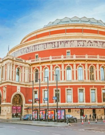 London’s Iconic Royal Albert Hall Paint By Numbers
