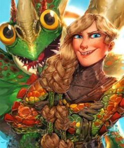 Dreamworks Ruffnut And Barf Paint By Numbers