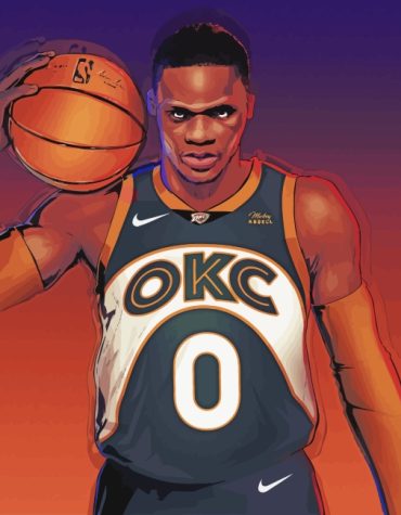 Basketball Star Russell Westbrook Paint By Numbers