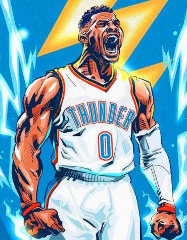Basketball Star Russell Westbrook Paint By Numbers