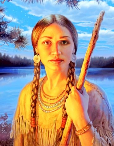 Sacagawea Native Woman Paint By Numbers