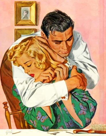 Romantic Sad Couple Paint By Numbers