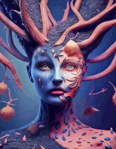 Fantasy Dead Lady Tree Paint By Numbers