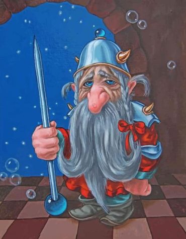 Fantasy Dwarf Paint By Numbers
