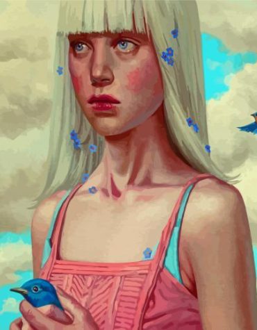 Ray Caesar Inspired Sad Girl Paint By Numbers