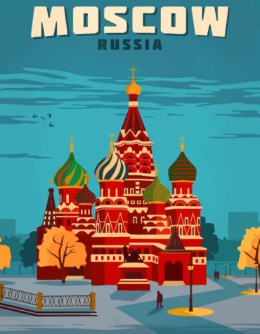 Saint Basils Cathedral Moscow Paint By Numbers