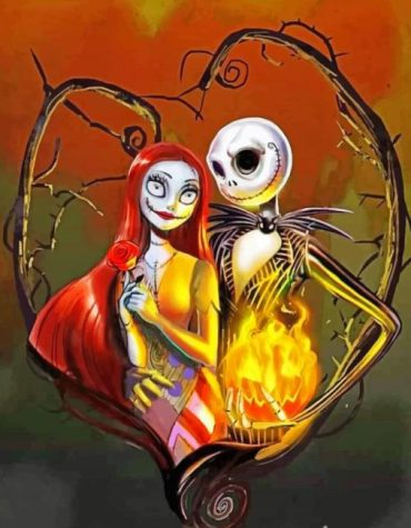 Sally and Jack Skellington Paint By Numbers