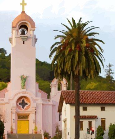 San Rafael Church Iconic Landmark Paint By Numbers