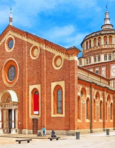 Explore Santa Maria in Milan Paint By Numbers