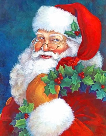 Cute Santa Christmas Paint By Numbers