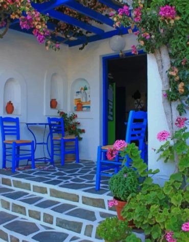 Greek Garden Retreat Paint By Numbers