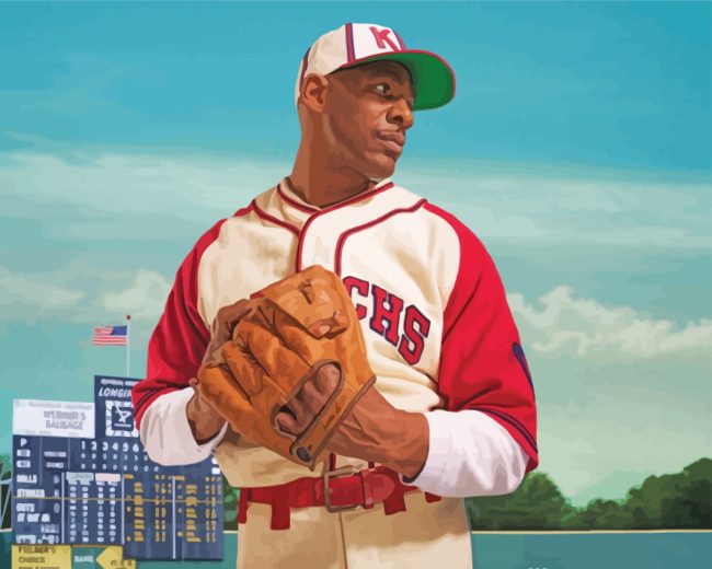 Satchel Paige Baseball Legend Paint By Numbers