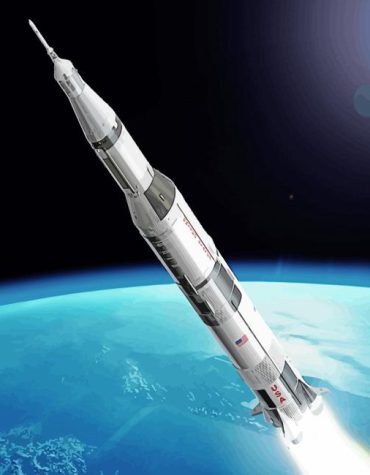 Saturn 5 Rocket Adventure Paint By Numbers