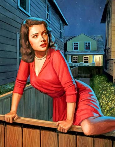 Vintage Scared Woman Paint By Numbers