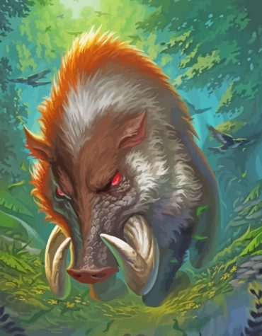 Wild Boar Adventure Paint By Numbers