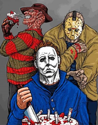 Horror Movie Killers Paint By Numbers