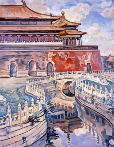 Beijing Cityscape Georgette Chen Paint By Numbers