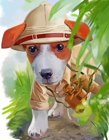 Scent Hound Dog Paint By Numbers