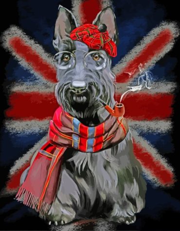 Schnauzer Black Dog Paint By Numbers