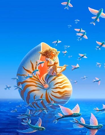 Beach Girl Seascape Paint By Numbers