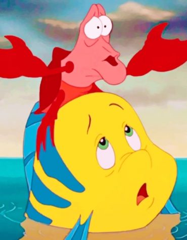 Little Mermaid Sebastian and Flounder Paint By Numbers