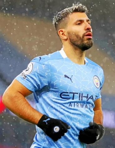 Sergio Aguero Man City Football Paint By Numbers