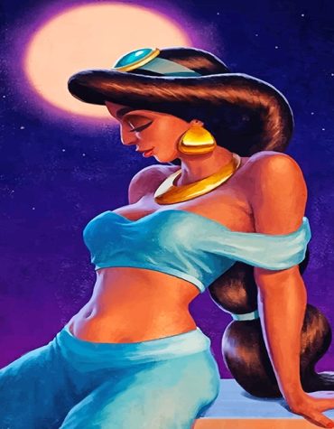 Princess Jasmine Inspired Paint By Numbers