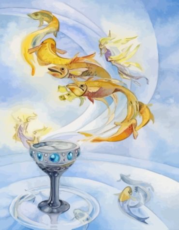 Golden Tarot Fishes Paint By Numbers