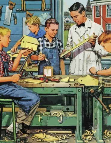 Stevan Dohanos Famous Arts Paint By Numbers